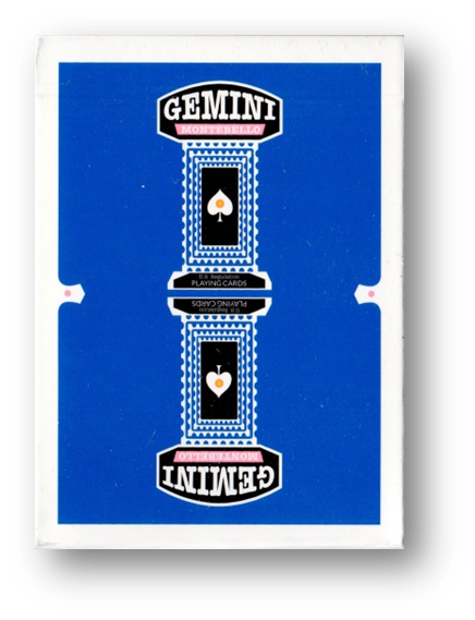 Royal Blue Gemini Casino Playing Cards by Toomas Pintson