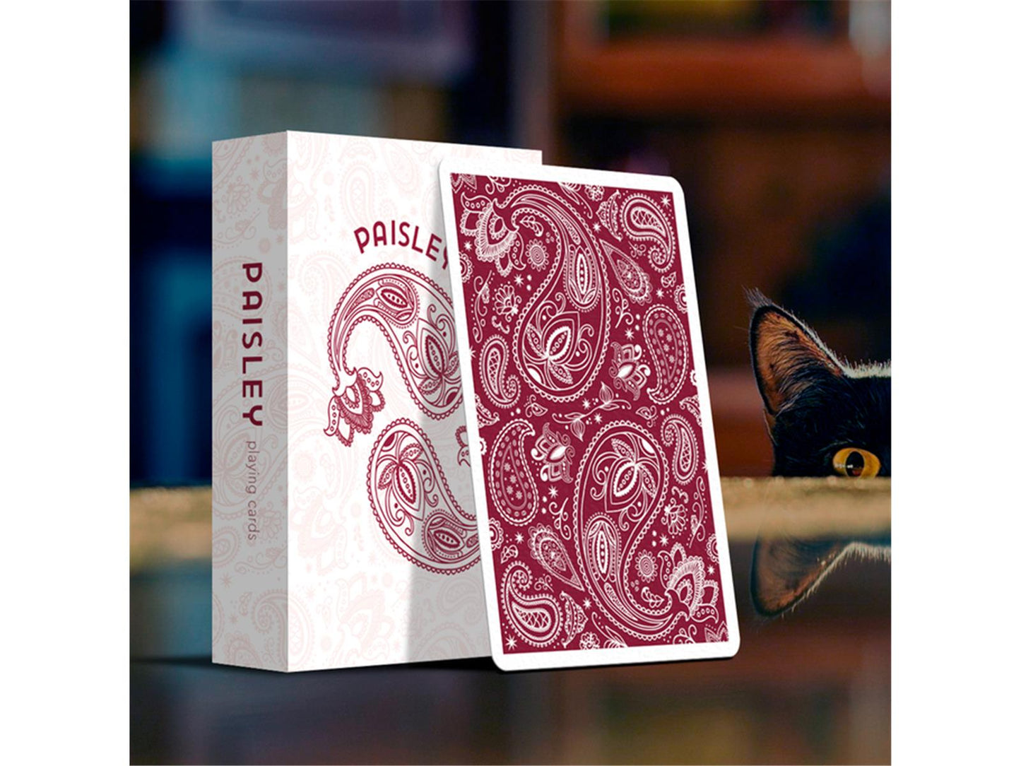 Paisley Playing Cards - Ruby Red Edition