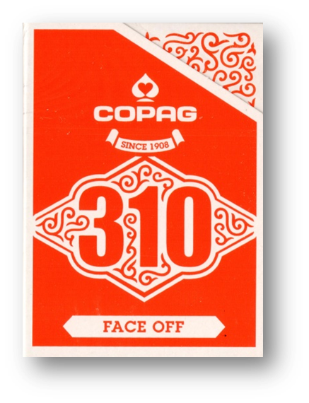 Copag 310 Playing Cards - Slim Line - Face Off - Red