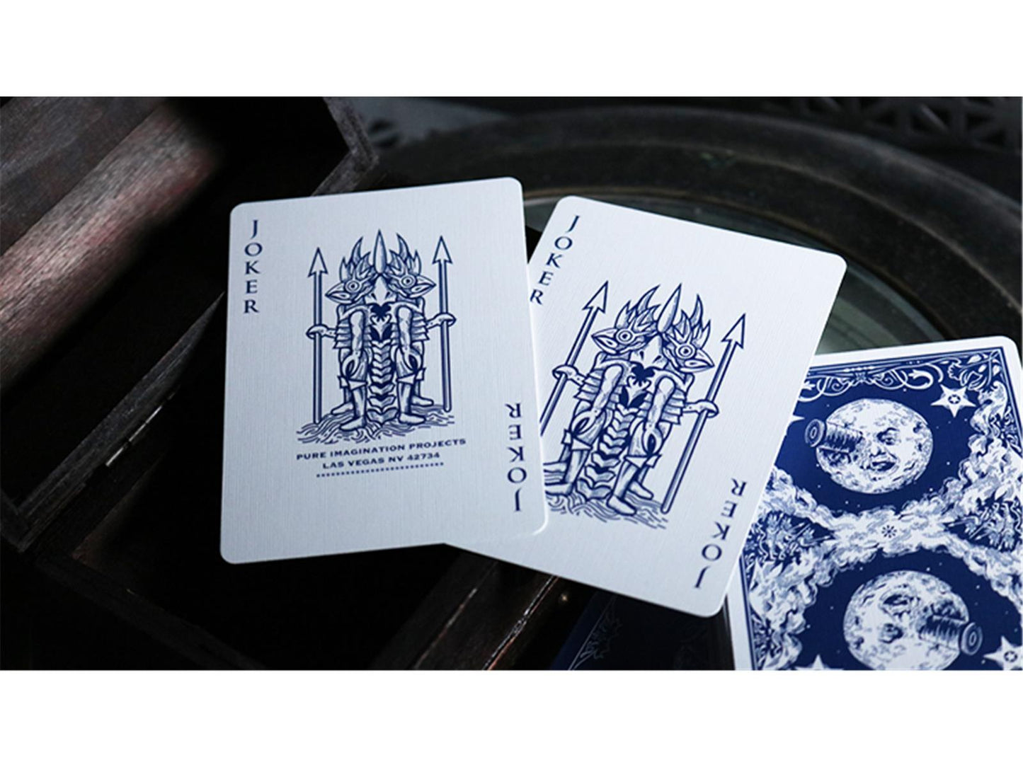 Les Melies Conquest Blue Playing Cards by Pure Imagination Projects