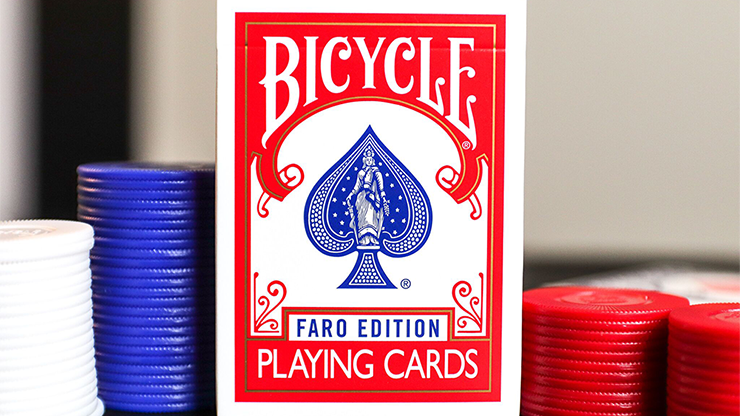 Limited Edition Gilded Bicycle Faro (Red) Playing Cards