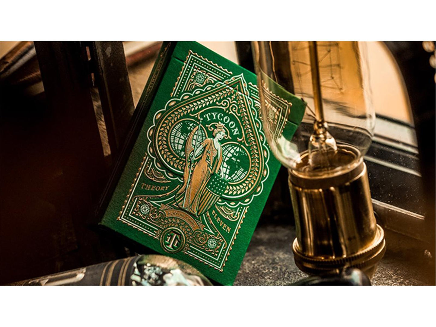 Tycoon (Green) Playing Cards Limited Edition by Theory11