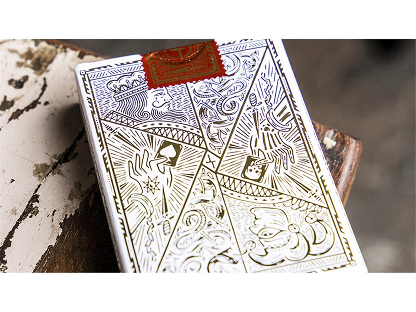 White Gold Edition V3 Playing Cards by Joker and the Thief Playing Cards