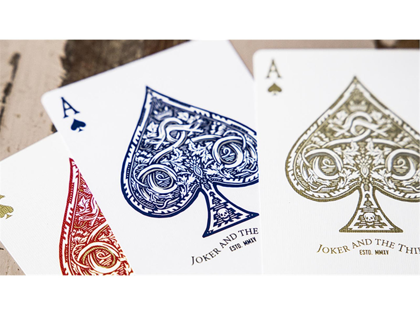 White Gold Edition V3 Playing Cards by Joker and the Thief Playing Cards