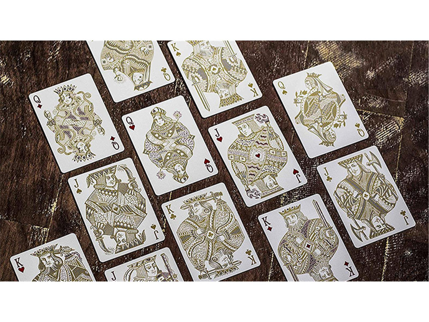 White Gold Edition V3 Playing Cards by Joker and the Thief Playing Cards