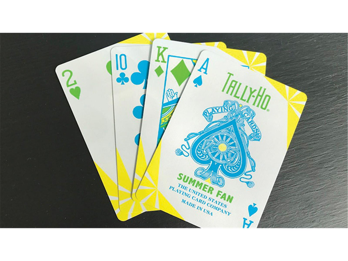 Tally Ho Fan Back Summer Playing Cards