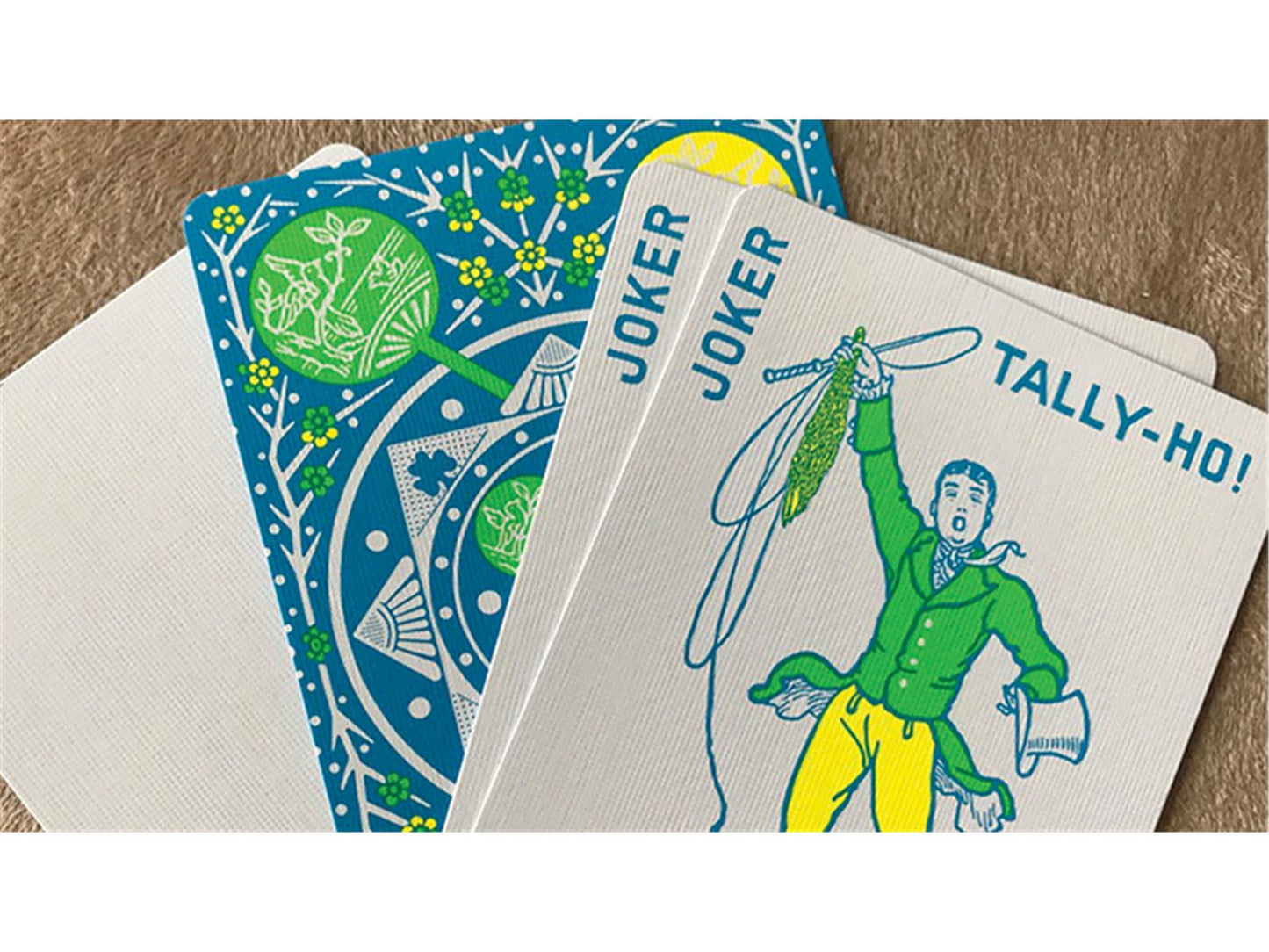 Tally Ho Fan Back Summer Playing Cards