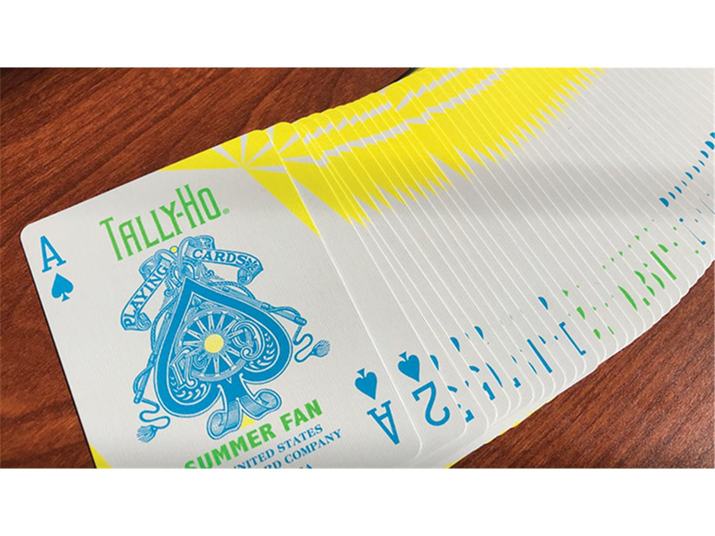 Tally Ho Fan Back Summer Playing Cards