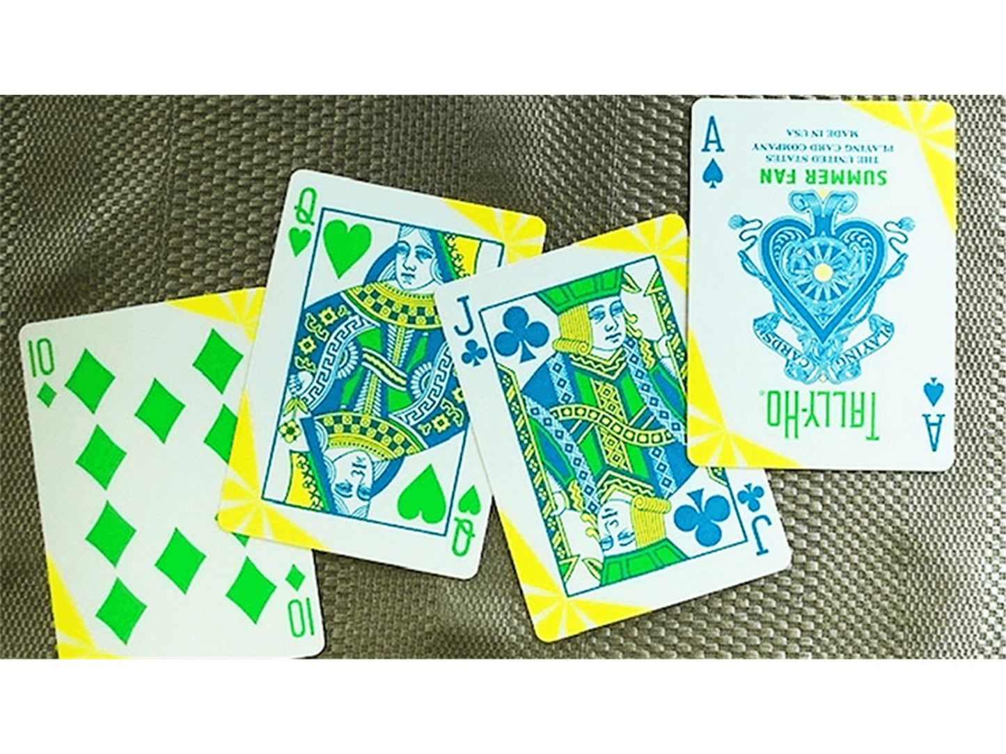 Tally Ho Fan Back Summer Playing Cards