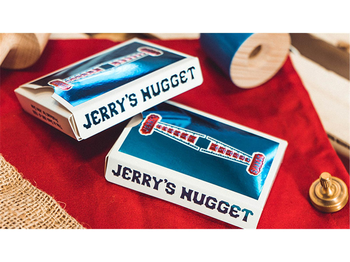 Vintage Feel Jerry's Nuggets (Blue Foil) Playing Cards