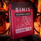 Sinis (Raspberry and Black) Playing Cards by Marc Ventosa