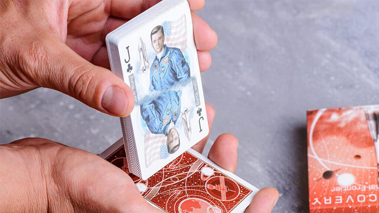 Discovery Final Frontier (Red) Playing Cards by Elephant Playing Cards