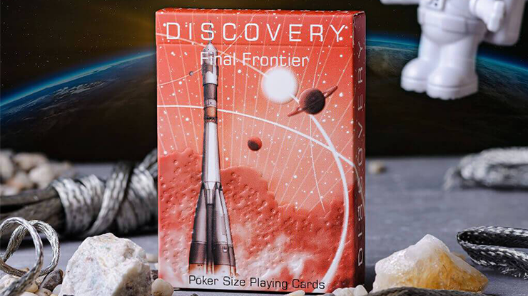 Discovery Final Frontier (Red) Playing Cards by Elephant Playing Cards