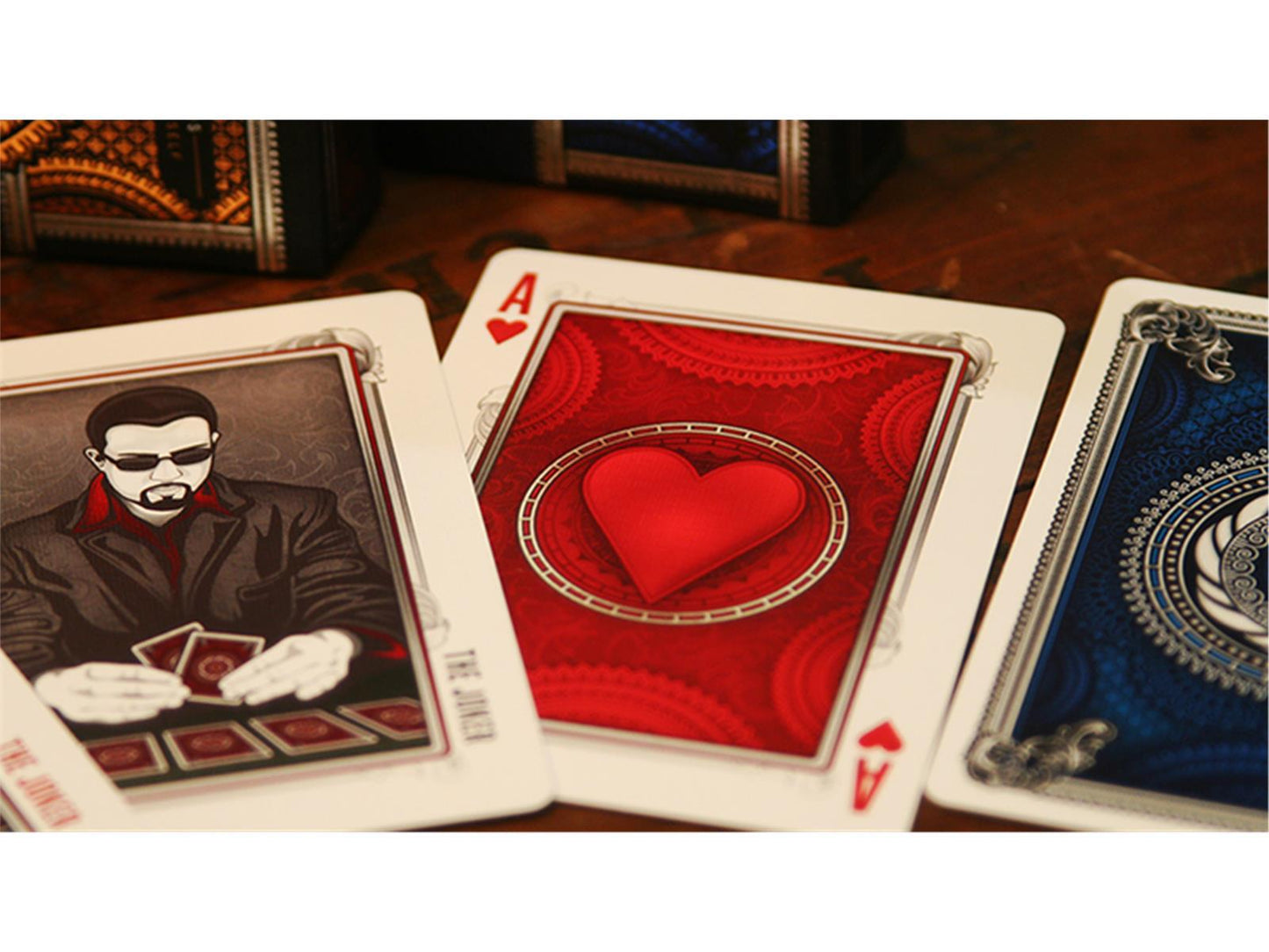 Blue Grinders Playing Cards by Midnight Cards