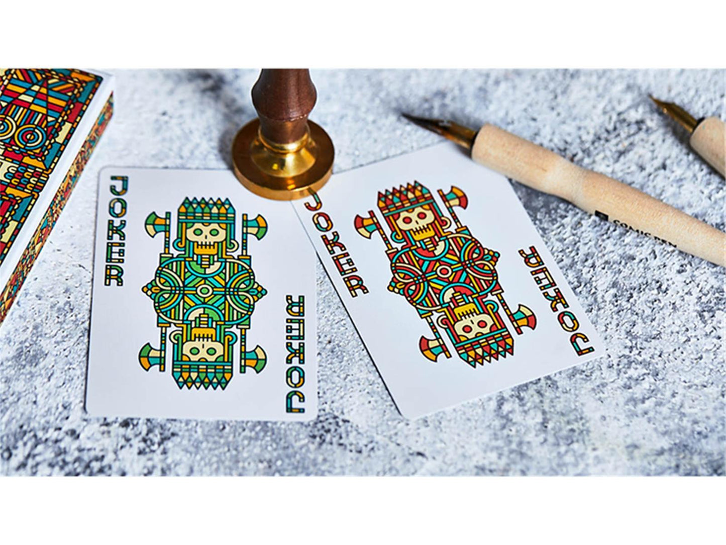 Bloodlines (Emerald Green) Playing Cards by Riffle Shuffle