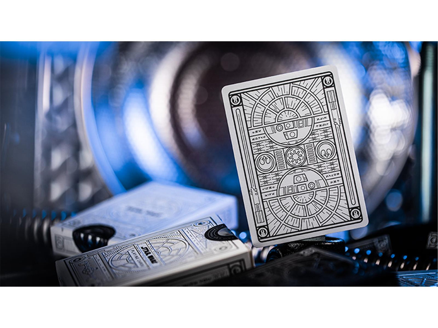 Star Wars Light Side Silver Edition Playing Cards (White) by theory11