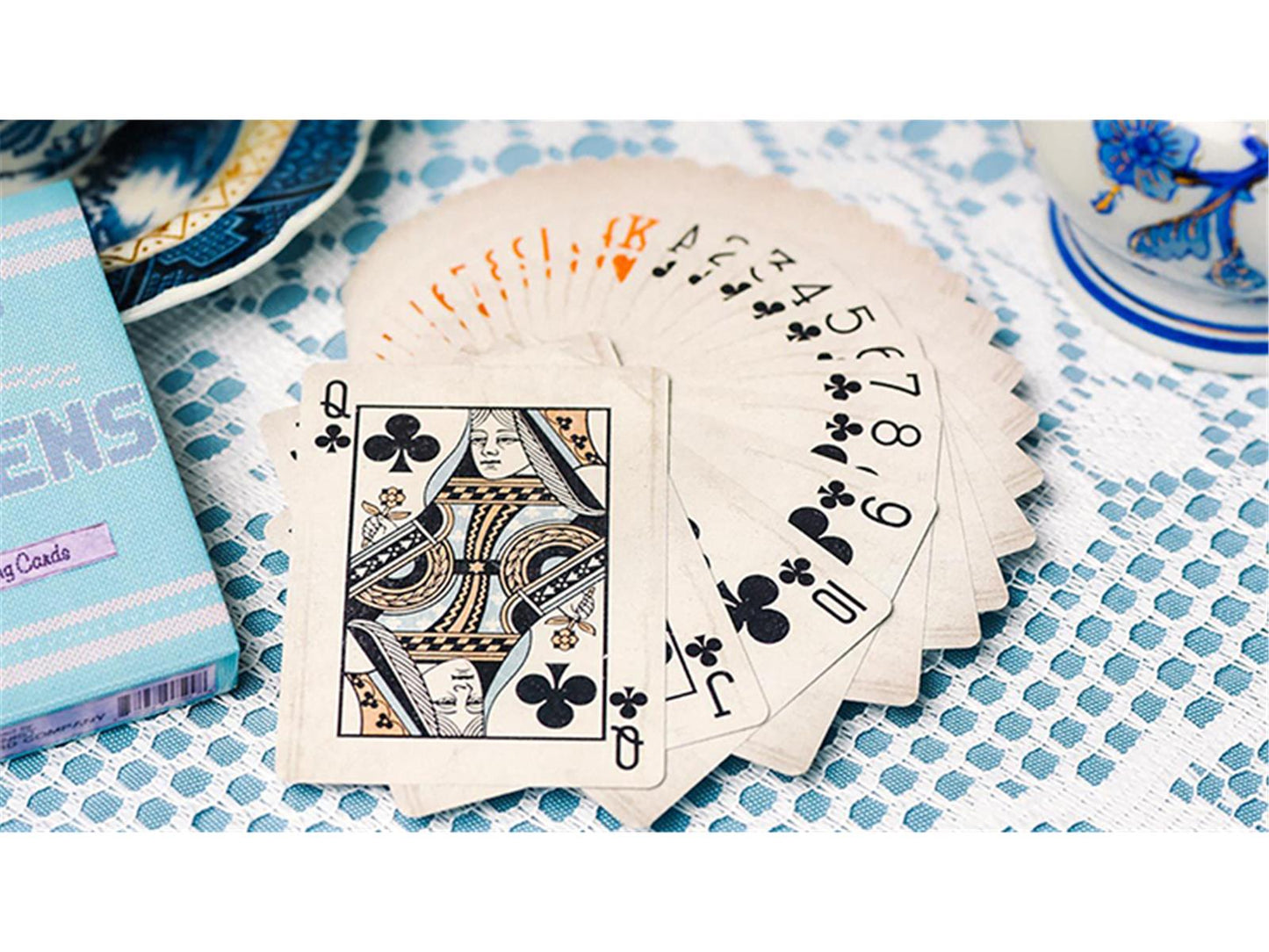 Blue Kittens Playing Cards