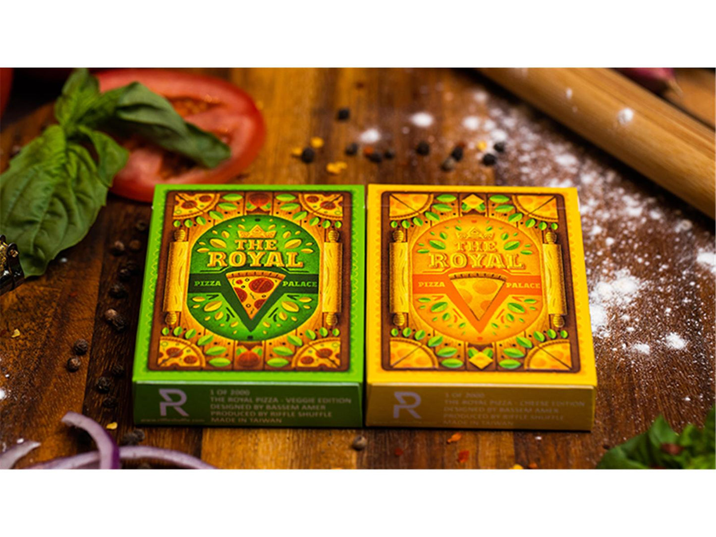 The Royal Pizza Palace Playing Cards Set by Riffle Shuffle