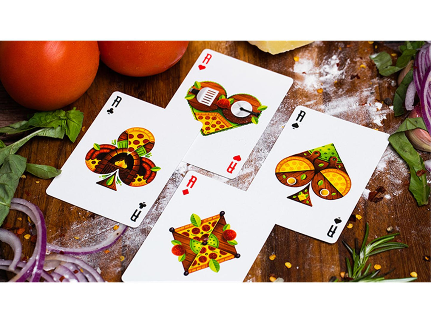 The Royal Pizza Palace Playing Cards Set by Riffle Shuffle