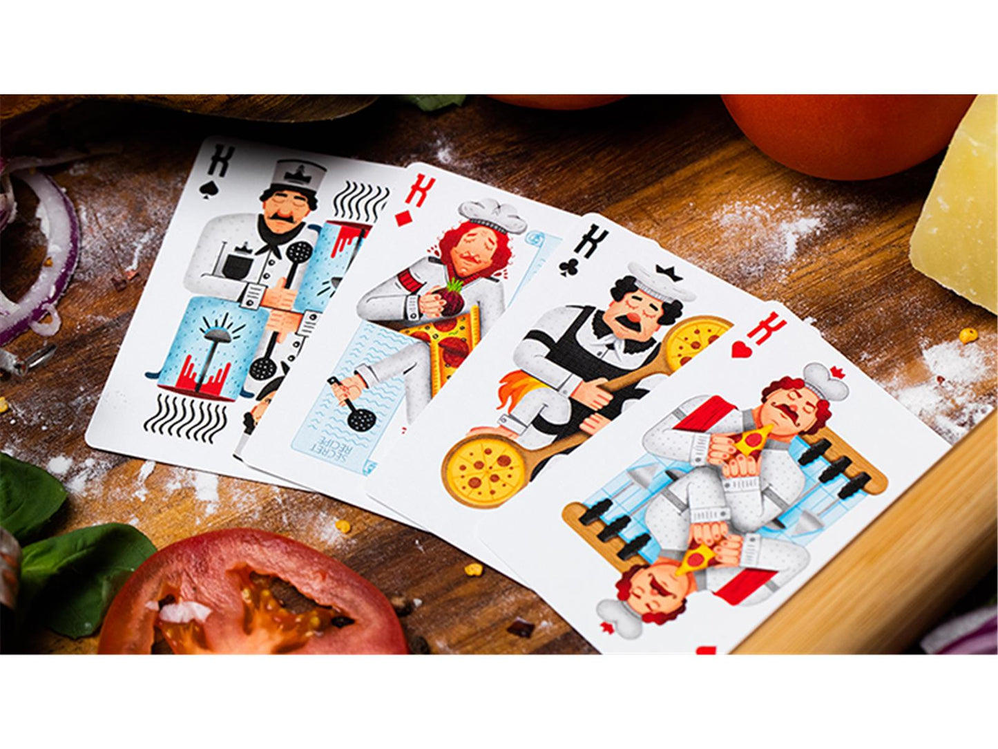 The Royal Pizza Palace Playing Cards Set by Riffle Shuffle