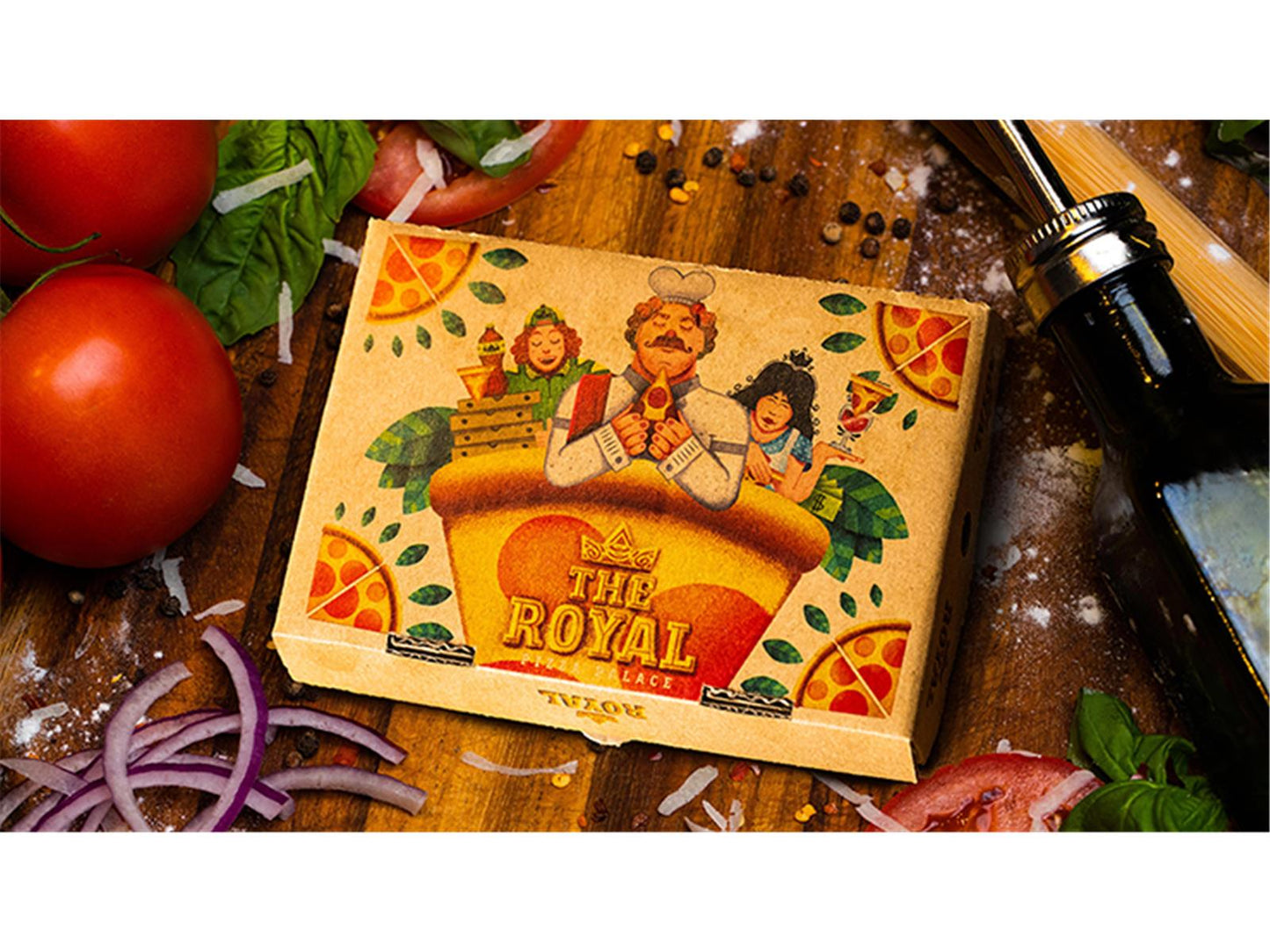 The Royal Pizza Palace Playing Cards Set by Riffle Shuffle