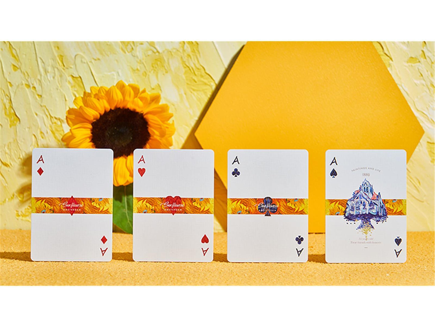 Van Gogh - Sunflowers Borderless Playing Cards