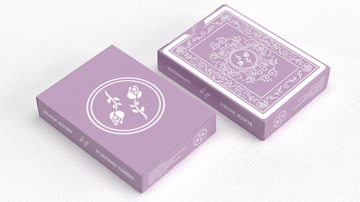 Black Roses Lavender (Marked) Edition Playing Cards