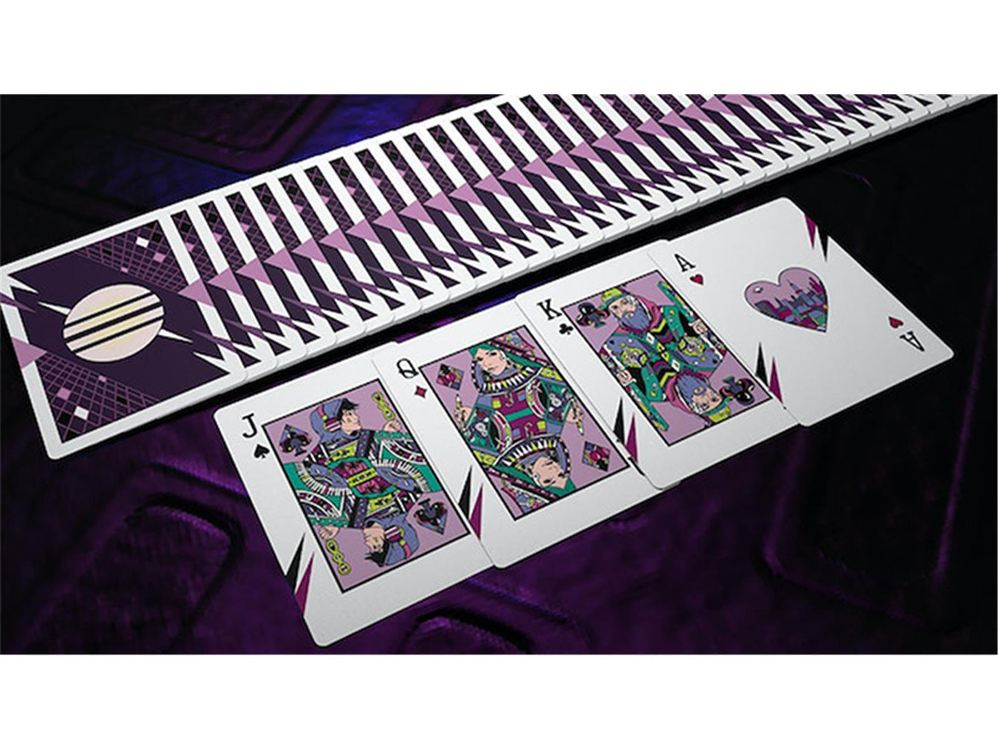 Retro Wave Playing Cards