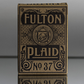 Fulton Plaid (Bourbon Brown) Playing Cards