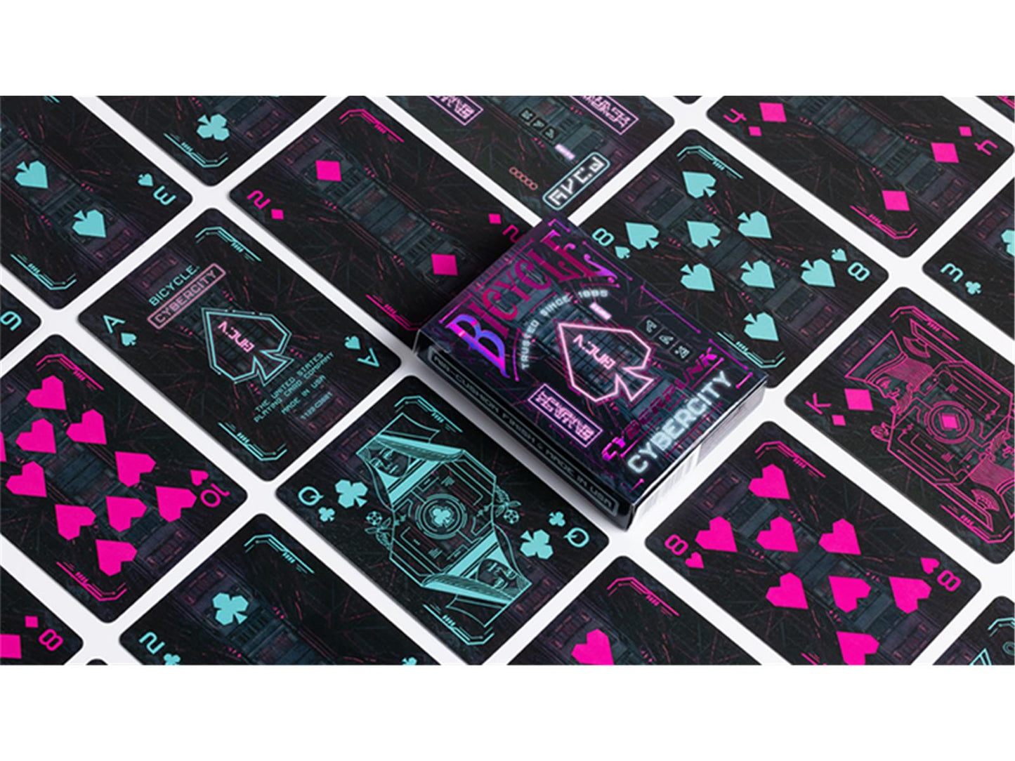 Bicycle Cyberpunk Cybercity Playing Cards by US Playing Card Co