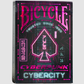 Bicycle Cyberpunk Cybercity Playing Cards by US Playing Card Co