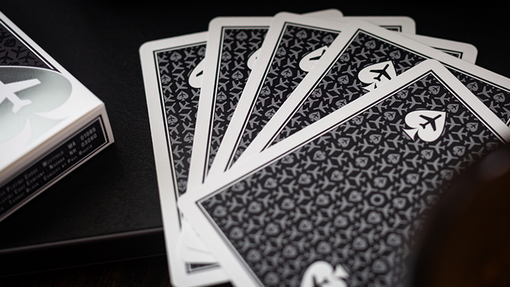 Lounge Edition Unmarked (Tarmac Black) by Jetsetter Playing Cards