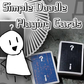 Simple Doodle (Mono) Playing Cards by Bacon Playing Card