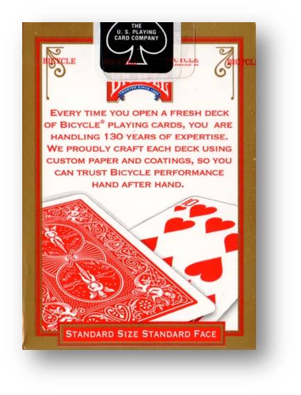 Bicycle Poker Deck Standard - Rider back Rot