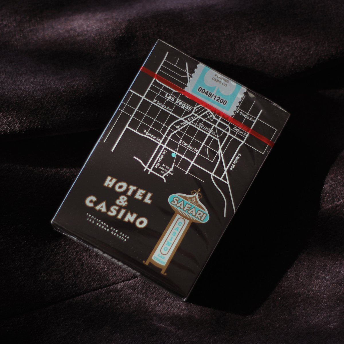 Safari Casino Black Playing Cards Sealed