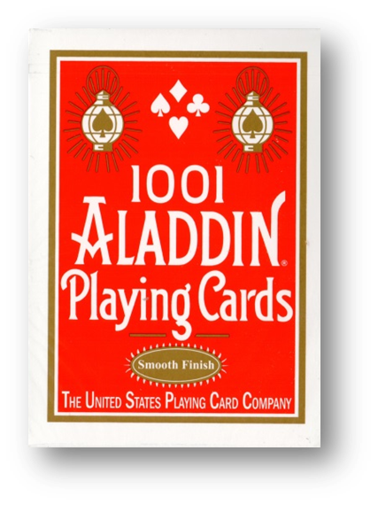 1001 Aladdin Smooth Finish Playing Cards RED