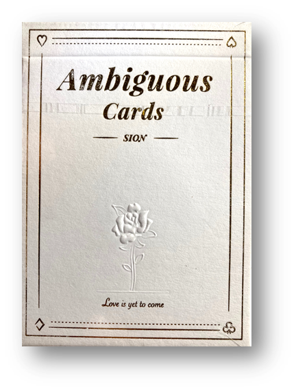 Ambiguous (White) Playing Cards