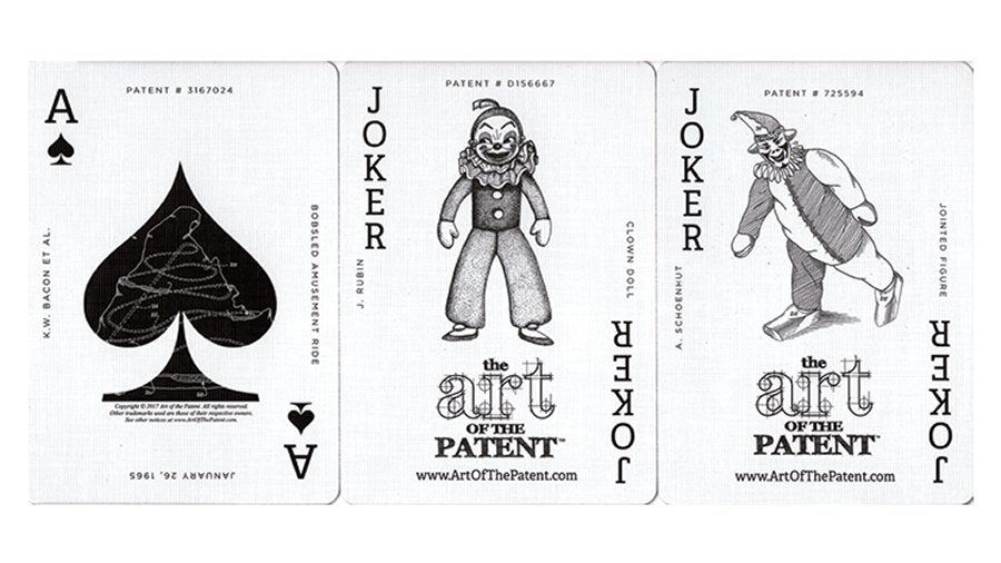 Limited Edition Art of the Patent (Amusement) Playing Cards