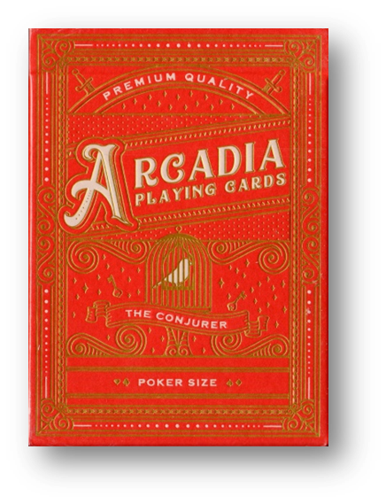 The Conjurer Playing Cards (Red) by Arcadia Playing Cards