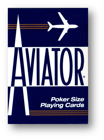 AVIATOR Deck Poker Size BLAU