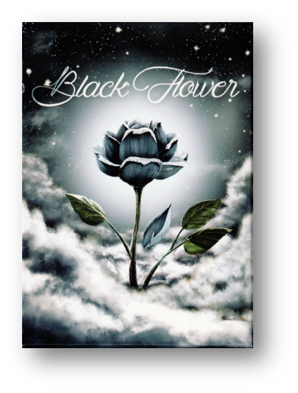 Black Flower Playing Cards by Jack Nobile