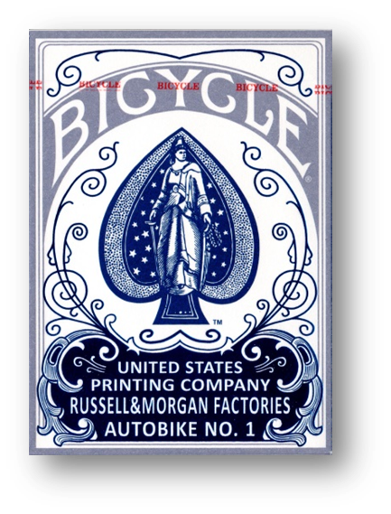 Bicycle Foil AutoBike No. 1 (Blue) Playing Cards