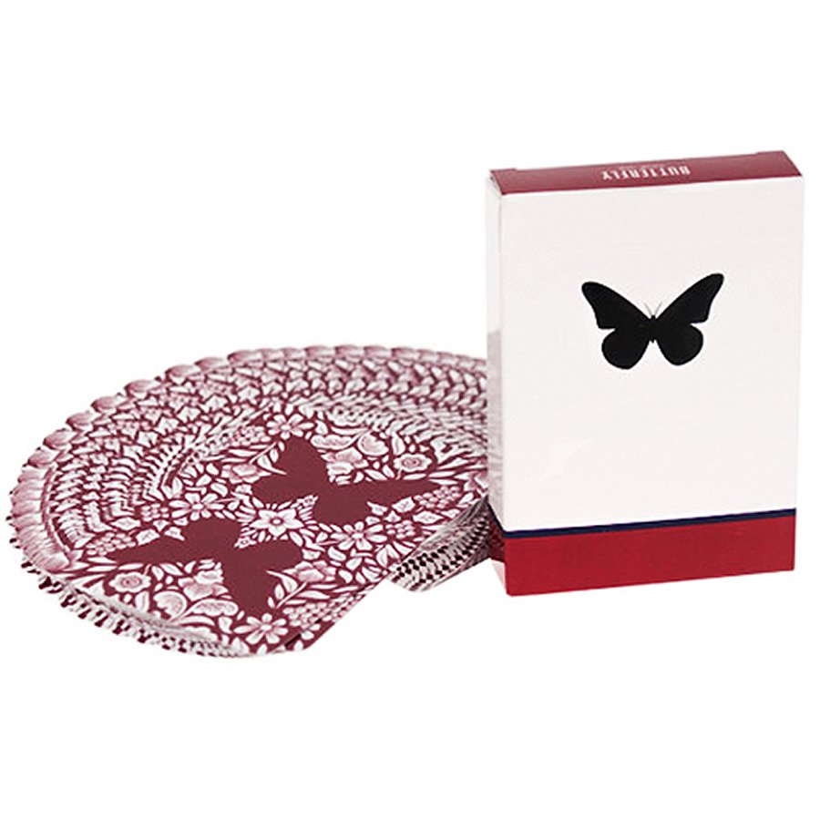 Butterfly Playing Cards Marked by Ondrej Psenicka - Red 2nd Edition