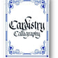 Cardistry Calligraphy (Blue) Playing Cards