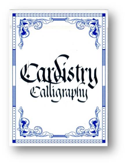 Cardistry Calligraphy (Blue) Playing Cards