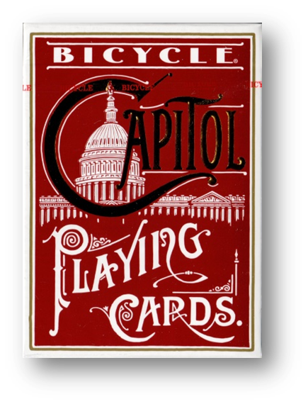 Bicycle Capitol (Red) Playing Cards