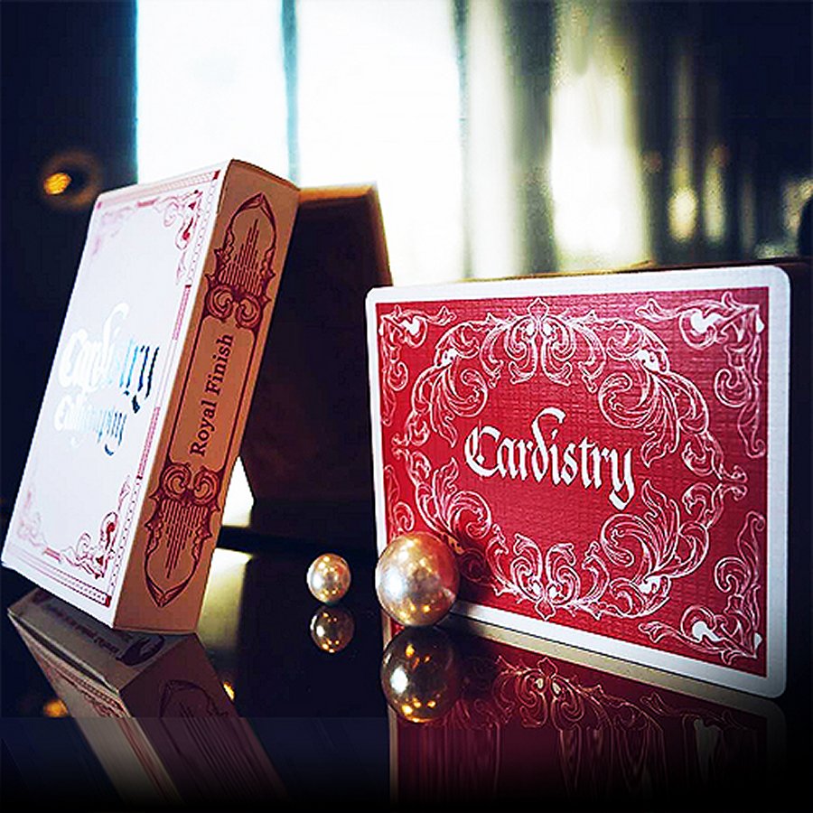 Cardistry Calligraphy (Red) Playing Cards