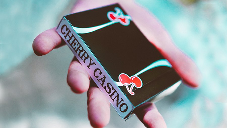 Cherry Casino V3 True Black Playing Cards by Pure Imagination Projects