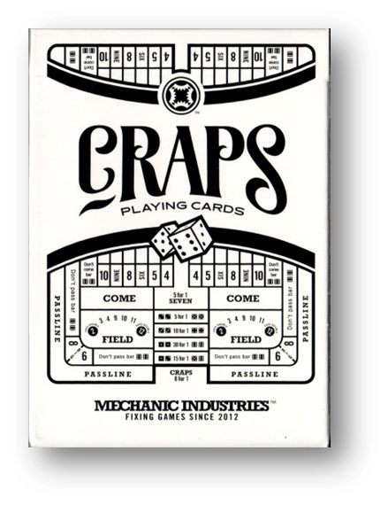 Craps Playing Cards (Online Instructions) by Mechanic Industries