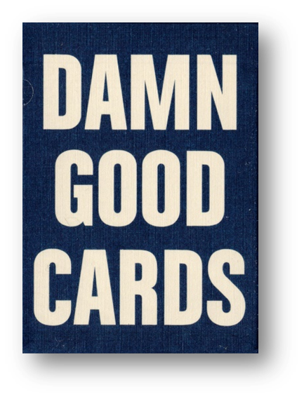 DAMN GOOD CARDS NO.7 Paying Cards by Dan & Dave